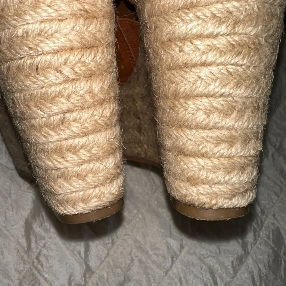 14th and Union Rust color Espadrille fabric upper shoes size 7.5.